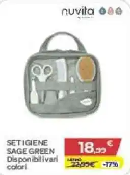 Bimbo Store Set igiene Sage Green offerta