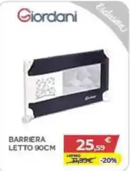 Bimbo Store Barriera letto 90 cm Giordani offerta