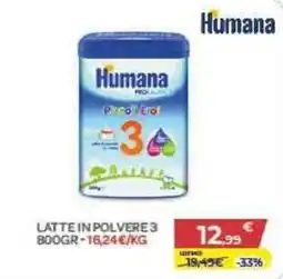 Bimbo Store Humana Latte in polvere 3 offerta