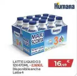 Bimbo Store Latte liquido 3 Humana offerta
