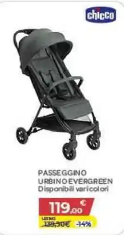 Bimbo Store Passeggino Urbino Evergreen chicco offerta