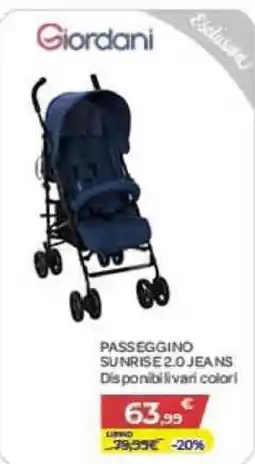 Bimbo Store Giordani Passeggino Sunrise 2.0 Jeans offerta