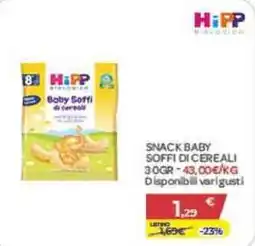 Bimbo Store HiPP Baby Soffi di cereali offerta
