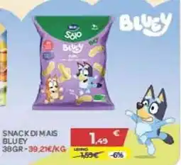 Bimbo Store Snack di mais Bluey offerta
