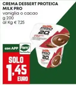 Panorama Crema dessert proteica milk pro offerta