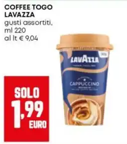 Panorama Coffee Togo Lavazza offerta