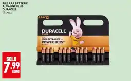Panorama Pile AAA Batterie Alcaline Plus Duracell offerta