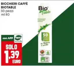 Panorama Bicchieri caffè Biotable offerta