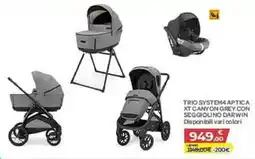 Bimbo Store Tri System4 Aptica XT Canyon Grey con seggiolino Darwin offerta