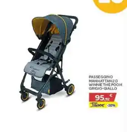 Bimbo Store Passeggino Manhattan 2.0 Winnie the Pooh Grigio-Giallo offerta