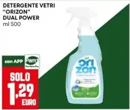 Panorama Detergente vetri Orizon Dual Power offerta