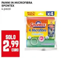Panorama Panni in microfibra Spontex offerta