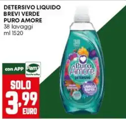 Panorama Detersivo liquido Brevi Verde Puro Amore offerta
