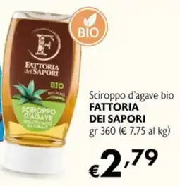 Maxi Supermercati Sciroppo d'agave bio Fattoria dei Sapori offerta