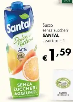 Maxi Supermercati Succo senza zuccheri SANTAL offerta