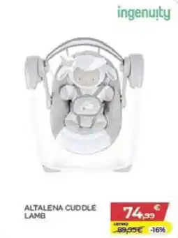 Bimbo Store Altalena Cuddle Lamb offerta