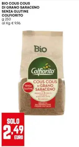 Panorama Bio cous cous di grano saraceno senza glutine colfiorito offerta