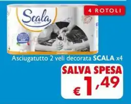 Maxi Supermercati Asciugatutto 2 veli decorata SCALA offerta