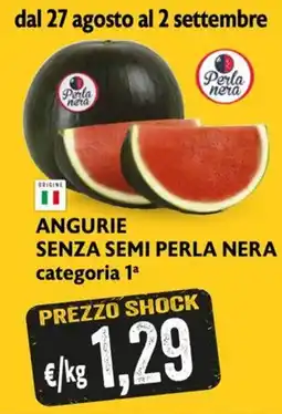 Maxi Supermercati Angurie senza semi Perla Nera offerta