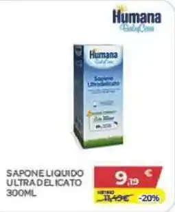 Bimbo Store Humana Sapone liquido ultra delicato offerta