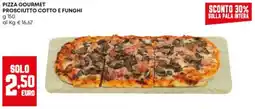Panorama Pizza gourmet prosciutto cotto e funghi offerta