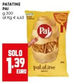 Panorama Patatine Pai offerta