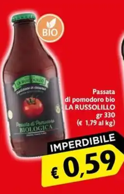 Maxi Supermercati Passata di pomodoro bio LA RUSSOLILLO offerta
