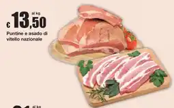 Sì con te Puntine e asado di vitello nazionale offerta