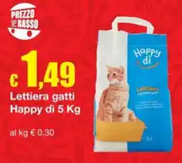 Sì con te Lettiera gatti Happy di offerta