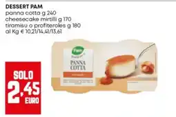 Panorama Panna cotta Pam offerta
