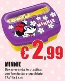Casalandia Minnie Box merenda in plastica offerta