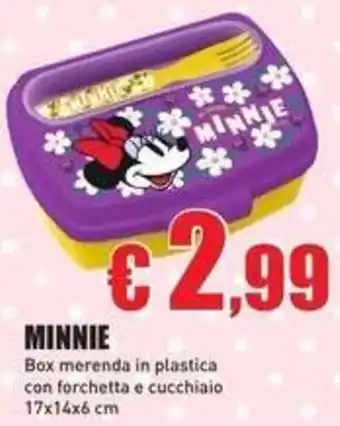 Minnie Box merenda in plastica