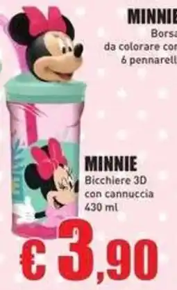 Casalandia Minnie Bicchiere 3D offerta