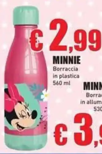 Minnie Borraccia in plastica