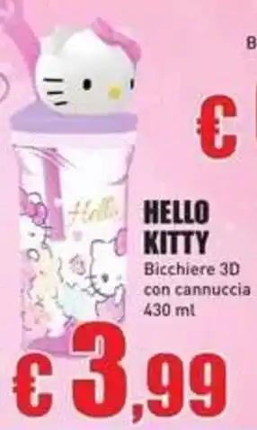 Hello Kitty Bicchiere 3D