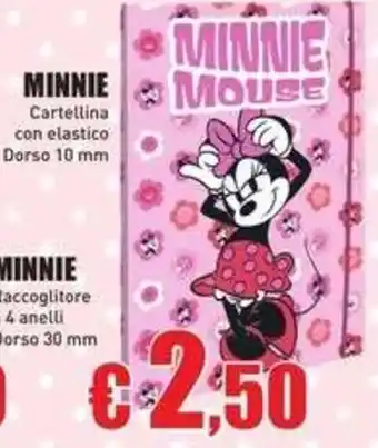 Minnie cartellina con elastico
