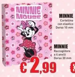 Casalandia Minnie cartellina con elastico offerta