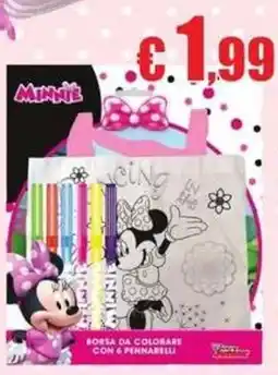 Casalandia Borsa da colorare Minnie offerta