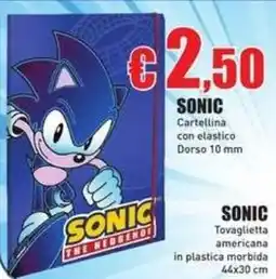 Casalandia Cartellina con elastico Sonic offerta