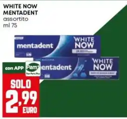 Panorama mentadent white now offerta