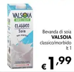 Maxi Supermercati Beveranda di soia Valsoia classico/morbido offerta