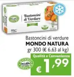 Maxi Supermercati Bastoncini di verdure Mondo Natura offerta