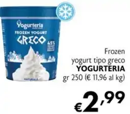 Maxi Supermercati Frozen yogurt tipo greco Yogurteria offerta