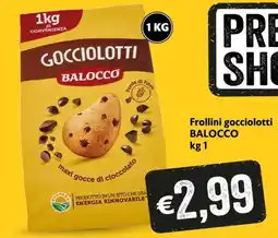 Maxi Supermercati Frollini gocciolotti Balocco offerta