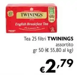 Maxi Supermercati Tea 25 filtri TWININGS offerta