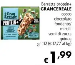 Maxi Supermercati Barretta protein+ Gran Cereale offerta