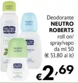 Maxi Supermercati Deodorante Neutro Roberts offerta