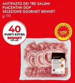Bennet Antipasto dei tre salumi piacentini DOP selezione gourmet Bennet offerta