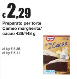 Sì con te Preparato per torte Cameo margherita/cacao offerta