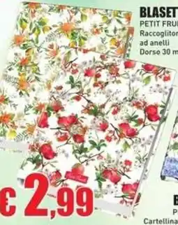 Casalandia Blasetti Petit Fruit Raccoglitore ad anelli offerta